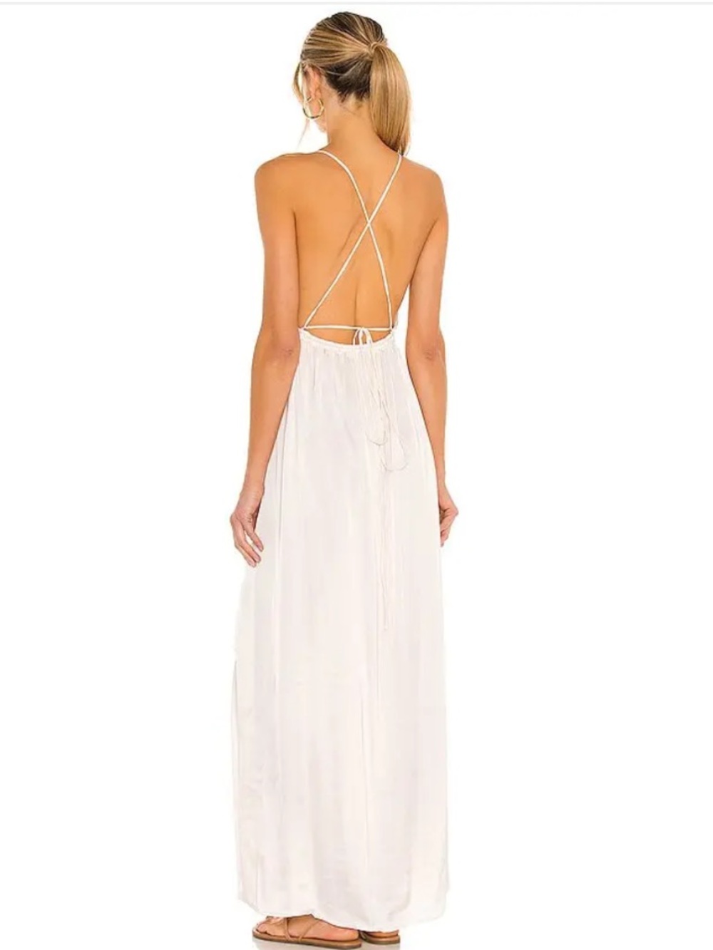 INDAH River Maxi Dress white cream size S/M - Picture 8 of 16